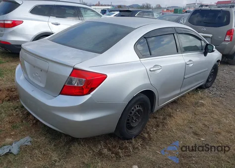 2012 Honda Civic Lx from USA, damaged, VIN 19XFB2E50CE053412